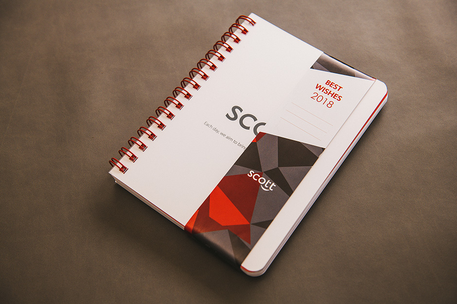 Notebook Scott, printed by Précigraph