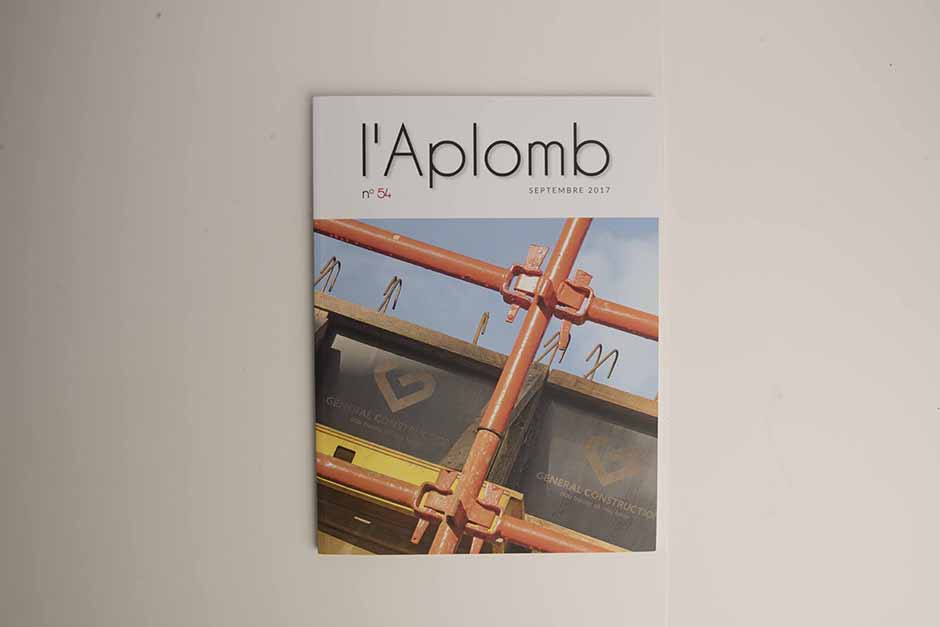 Magazine L'Aplomb General Construction, impression Précigraph