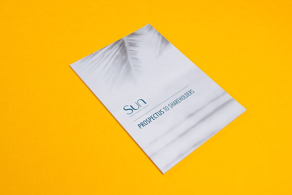 Sun Resorts Mauritius Annual Report printed by Précigraph