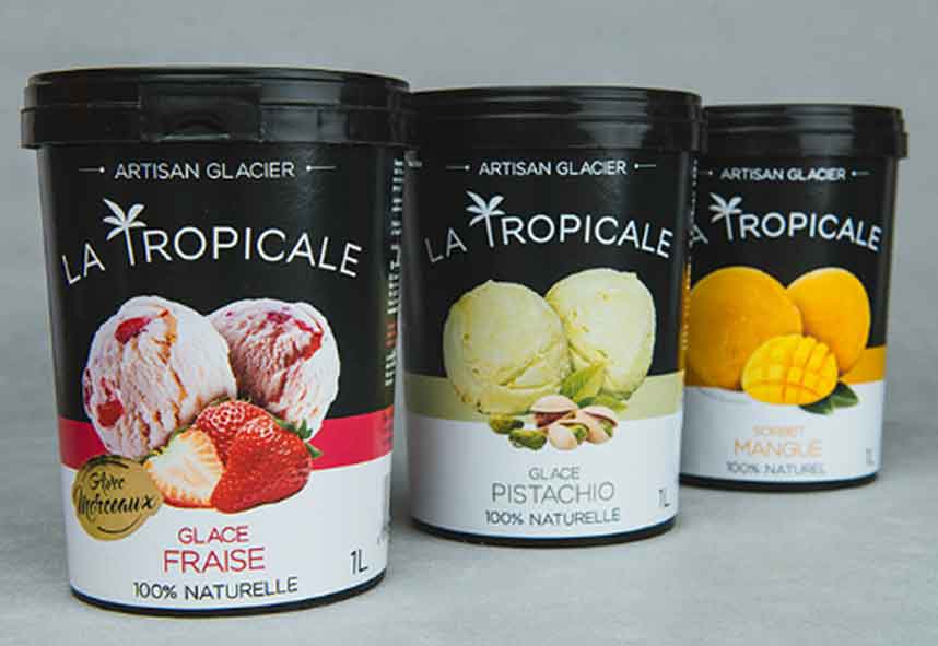 La Tropicale Mauricienne packaging, printed by Précigraph